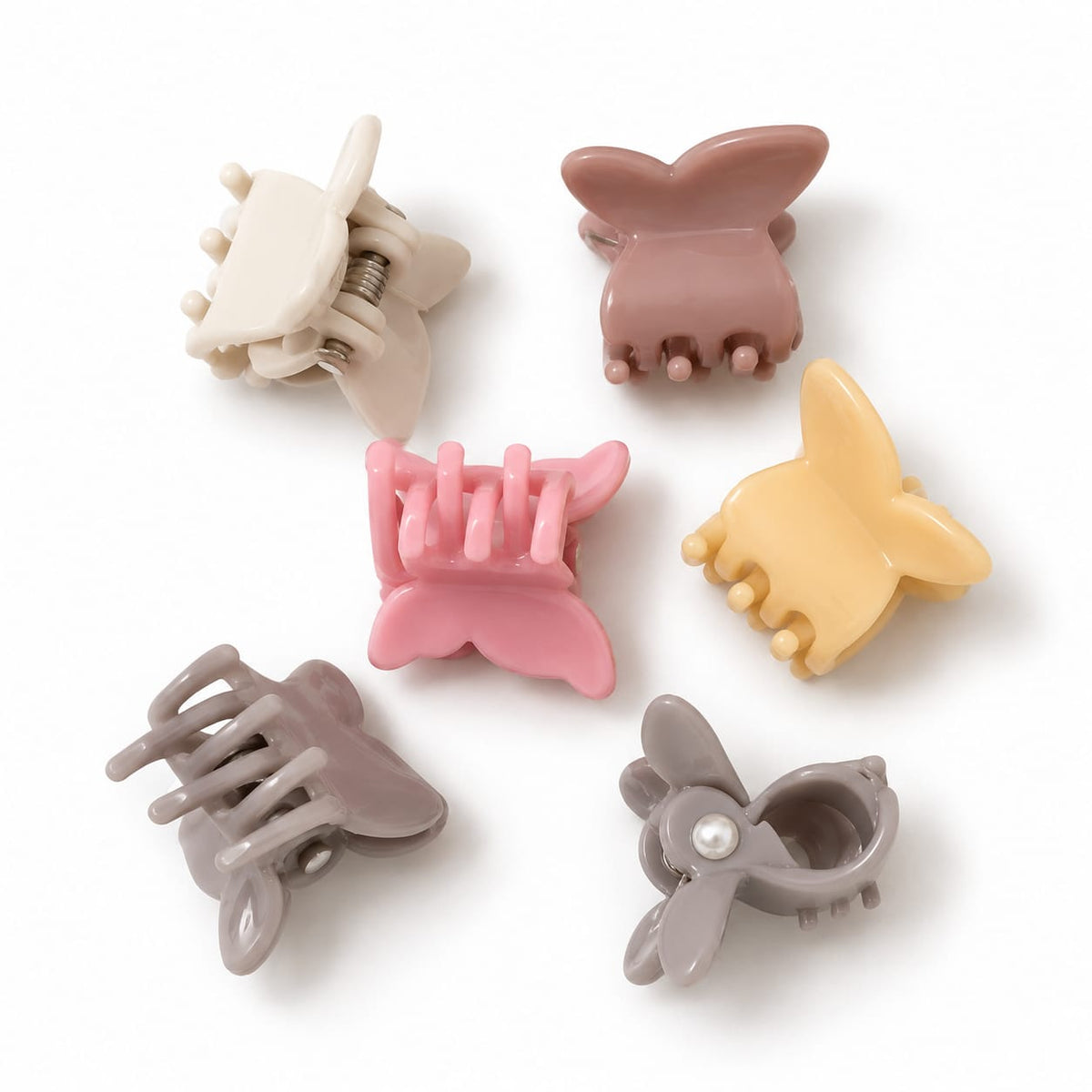Mini hair claw clips