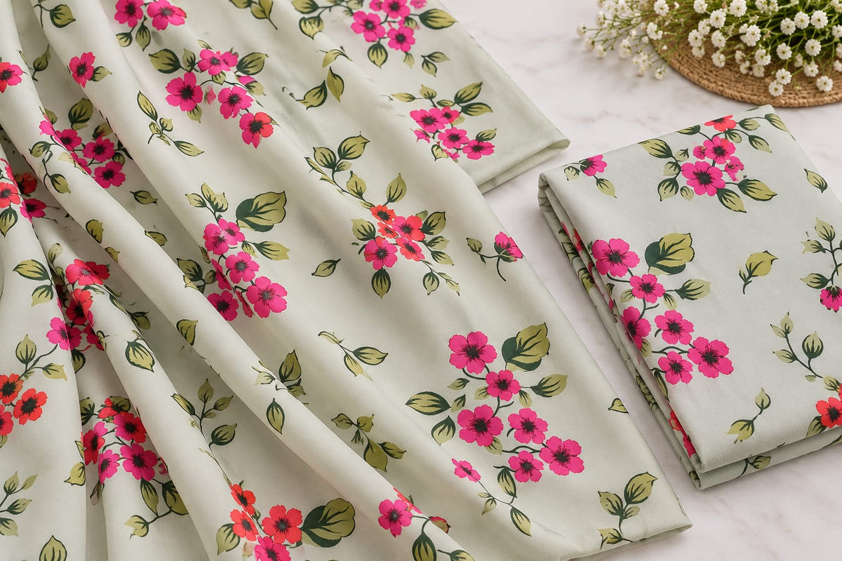 Printed Unstitched Two-Piece Suit
