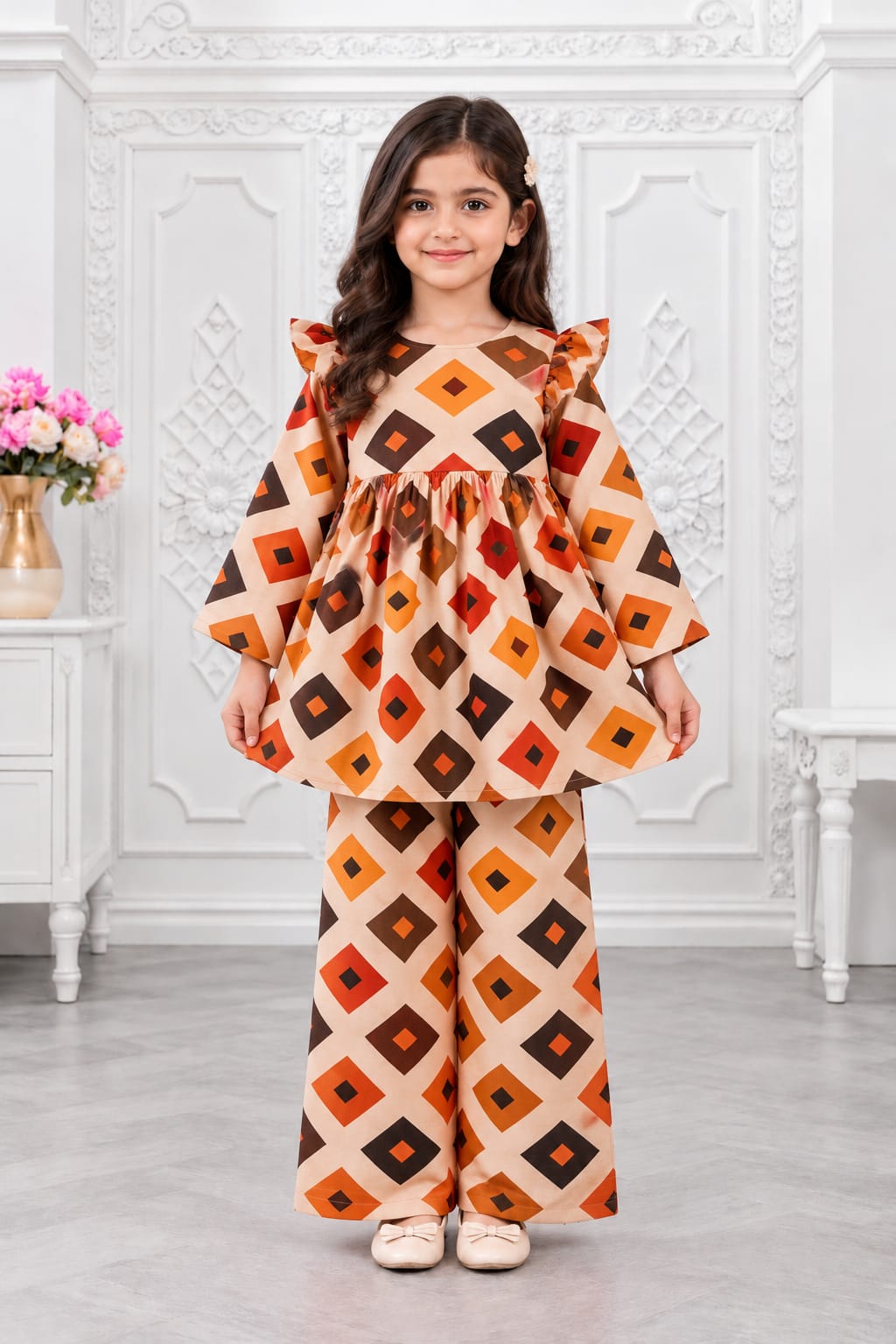 Printed Diamond 2-Piece Set