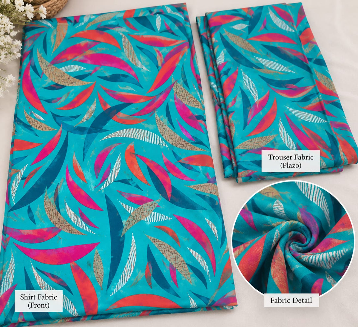 Printed Unstitched Two-Piece Suit