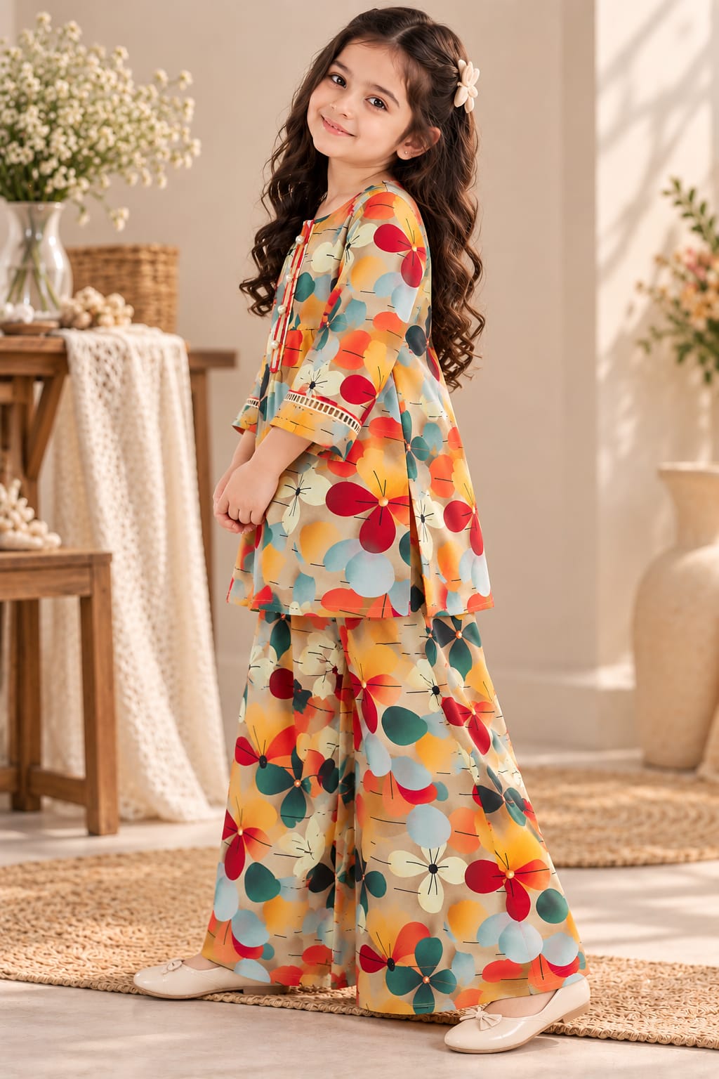 Floral printed 2-piece
