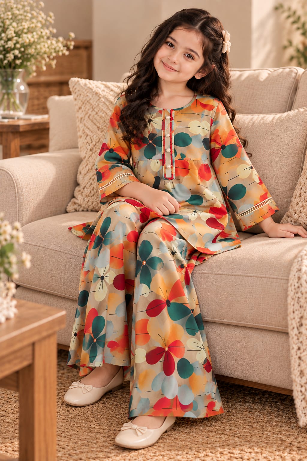 Floral printed 2-piece