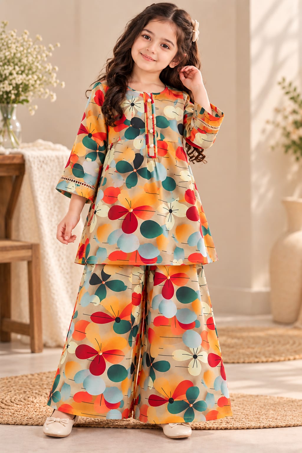 Floral printed 2-piece