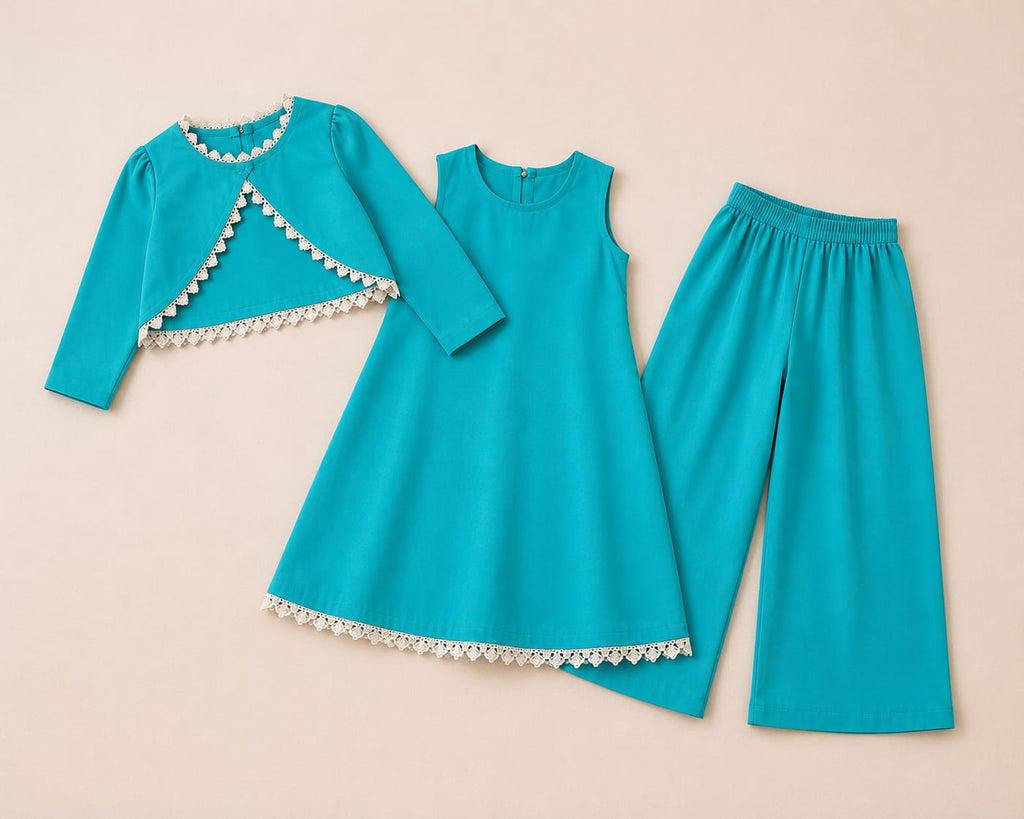 Turquoise Blue 3-piece set
