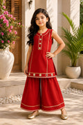 2-pieces Red Palazzo set