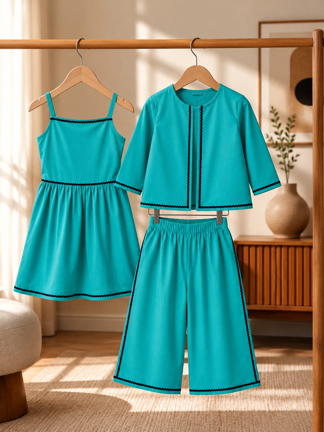 Turquoise Blue 3-piece