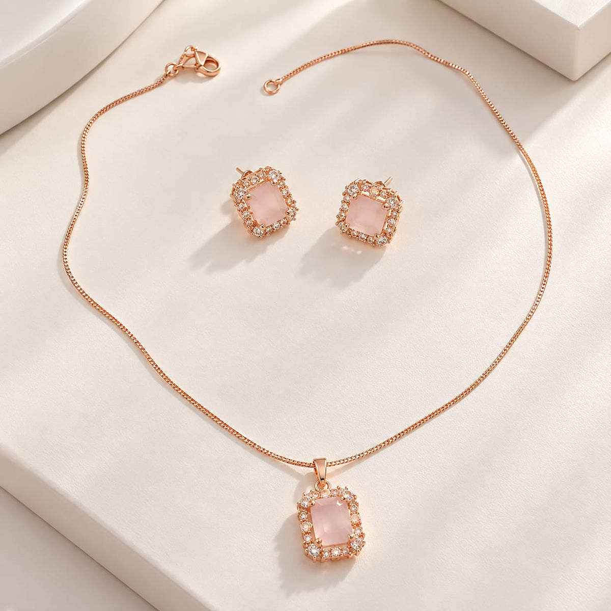 Rose Quartz Elegance Set