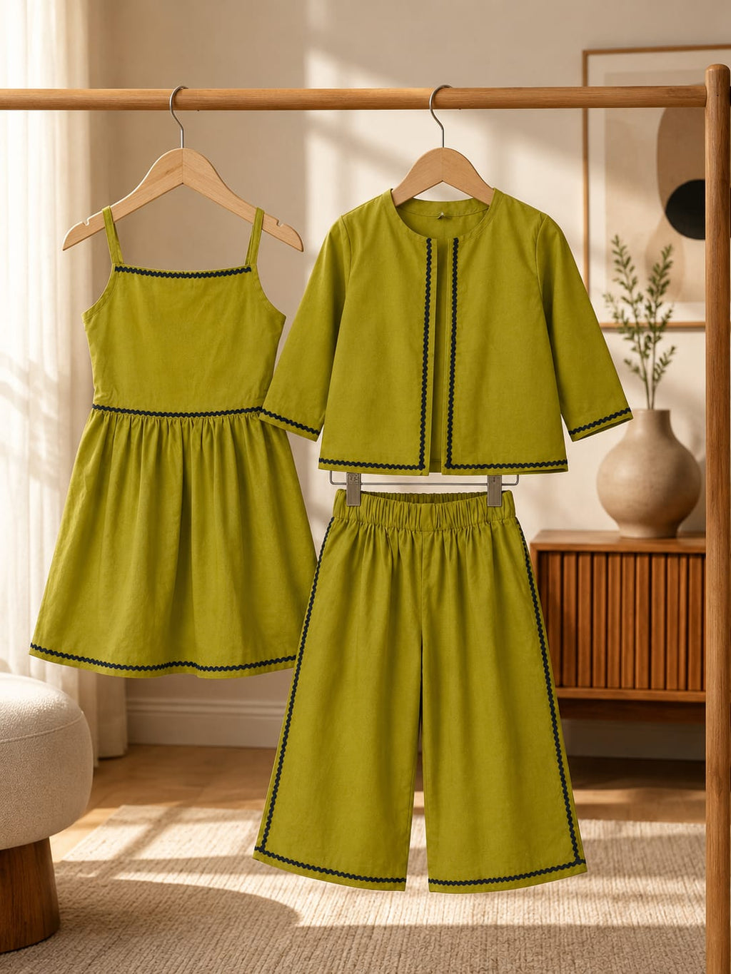 Olive Green 3-piece